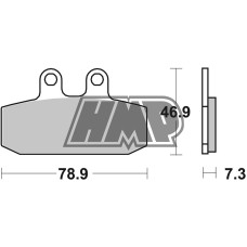 Pastilhas travão APRILIA ETX / MX / RED ROSE / TUAREG / CAGIVA / FANTIC / GARELLI / GILERA / HONDA 125 CRM / MTX / NSR / NX / RTV / XL / MOTO-GUZZI / MORINI / SACHS / SIMSON - BREMBO